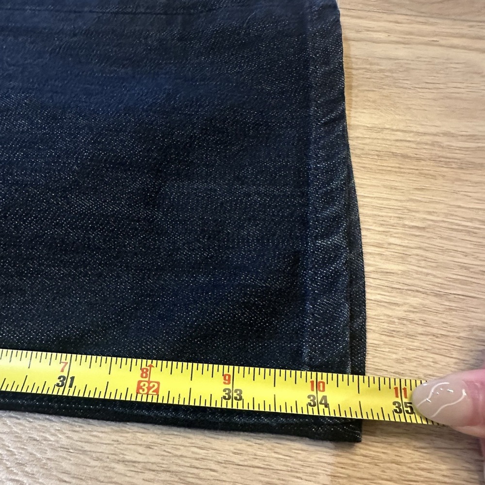 Paige Normandie Jeans Mens 36x34 Dark Wash Straight Leg SELVAGE USA Made EUC - Picture 5 of 7